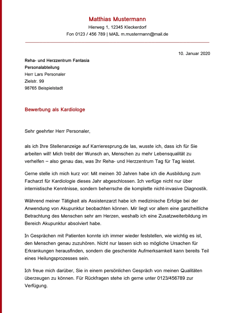 bewerbung-kardiologe-vorlage