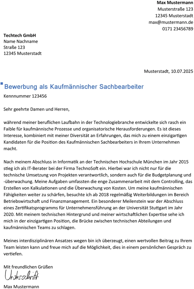 bewerbung-kaufmaennischer-sachbearbeiter-vorlage-2023