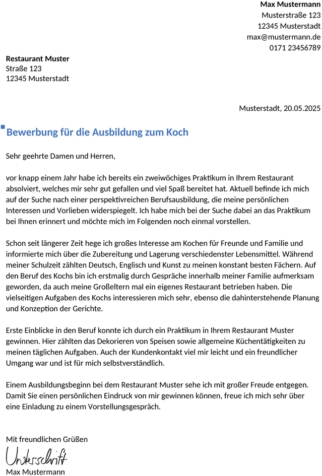 bewerbung-koch-koechin-ausbildung
