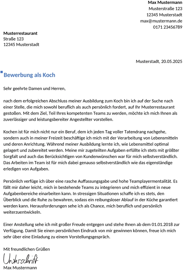 bewerbung-koch-koechin-einstieg