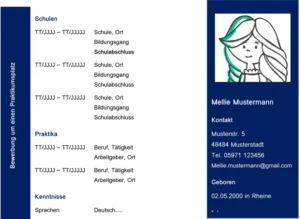 bewerbung-lebenslauf-vorlage-fuer-praktikum-und-studium