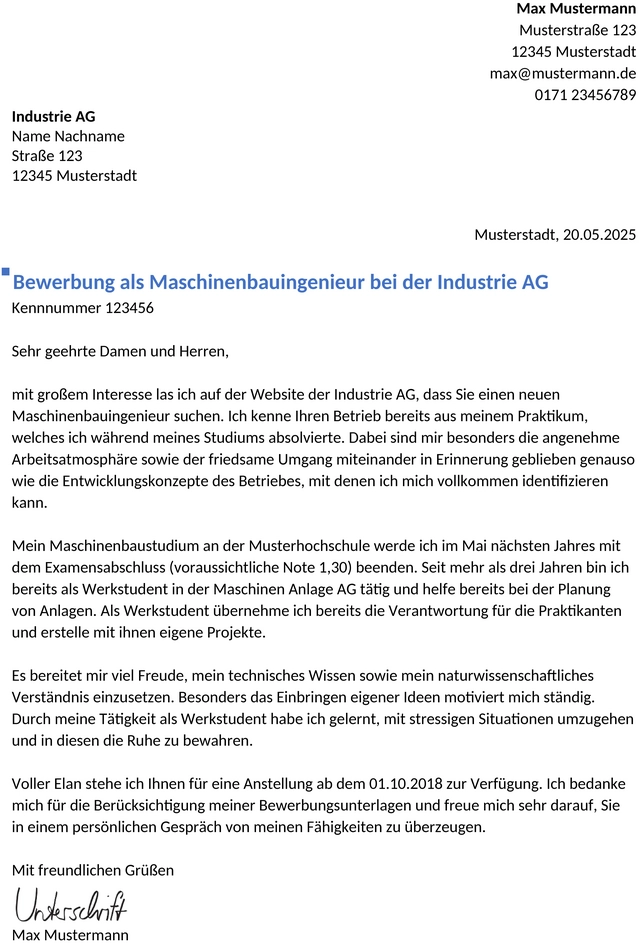 bewerbung-maschinenbauingenieur-berufseinstieg