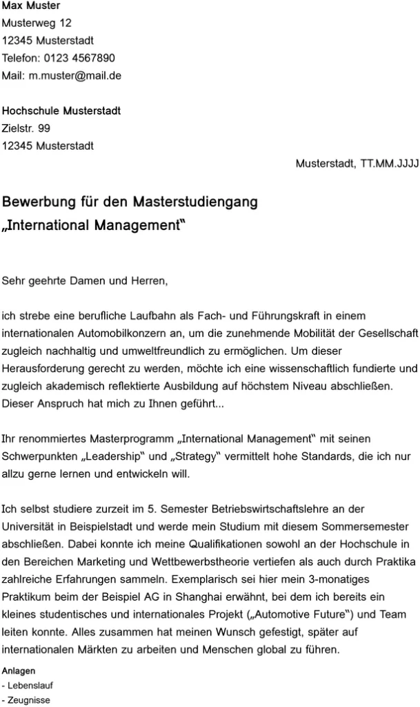 bewerbung-masterstudiengang-international-management-word