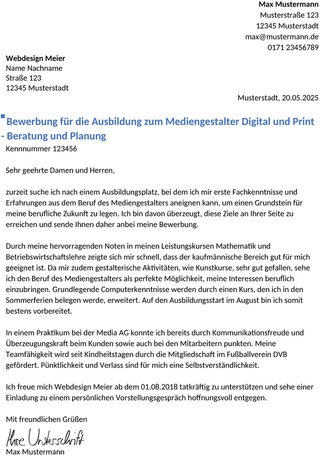 bewerbung-mediengestalter-ausbildung