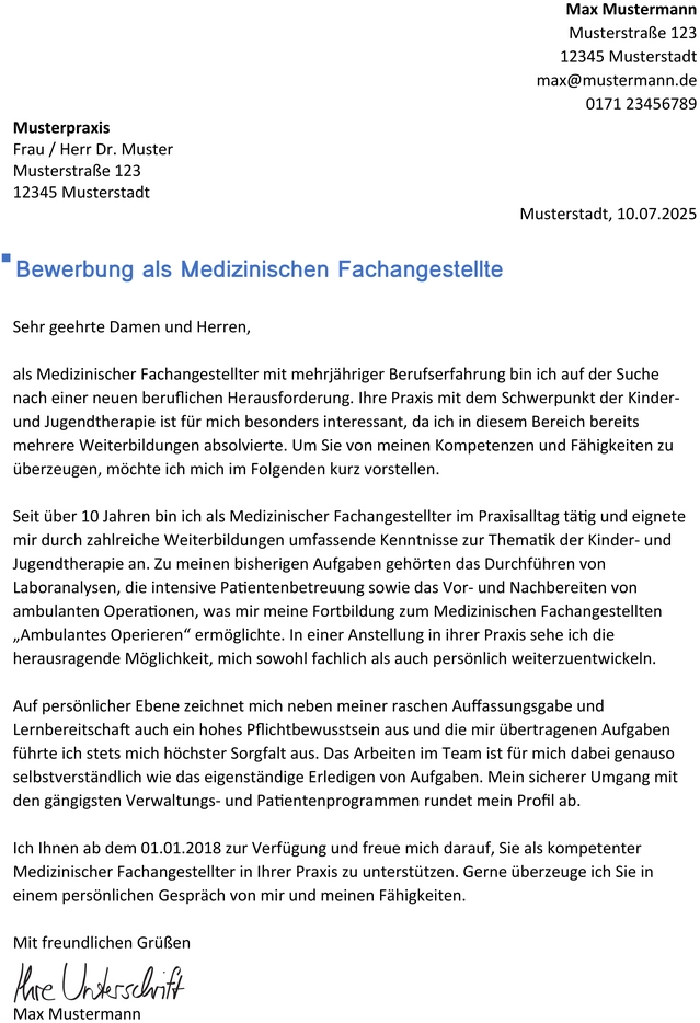 bewerbung-medizinischer-fachangestellter-word
