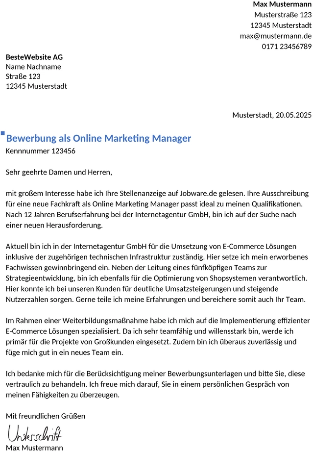 bewerbung-online-marketing-berufserfahren