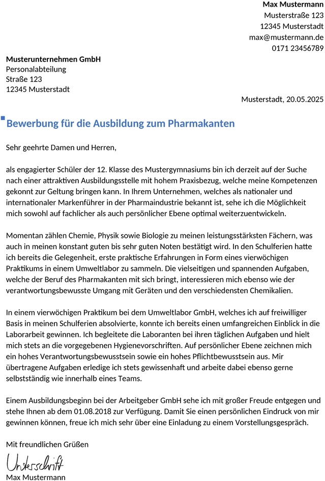 bewerbung-pharmakant-ausbildung