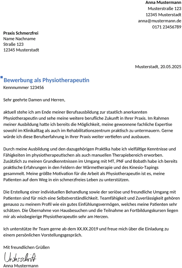 bewerbung-physiotherapeut-berufseinstieg