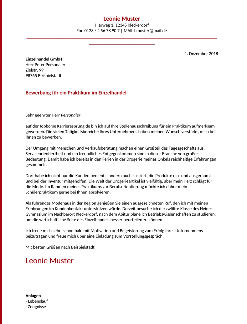 bewerbung-praktikum-modehandel-vorlage