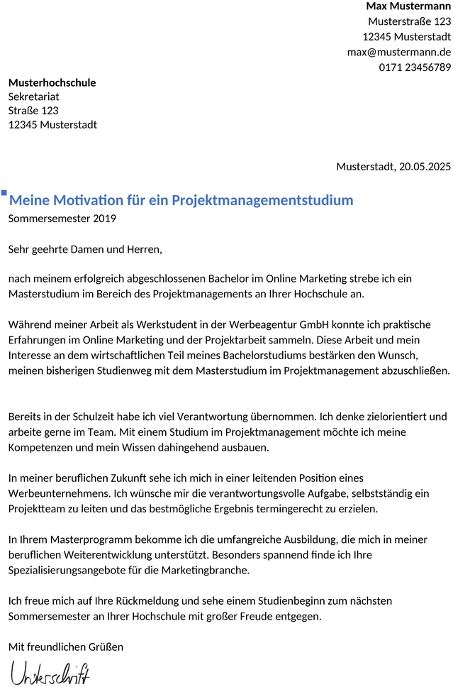 bewerbung-projektmanager-studium