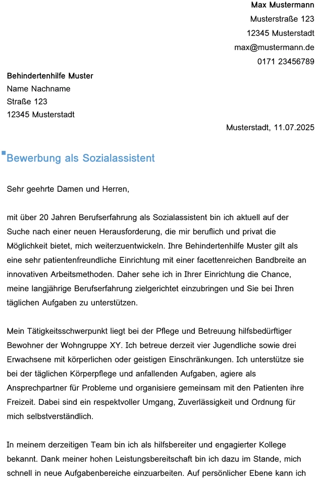 bewerbung-sozialassistent-muster-vorlage