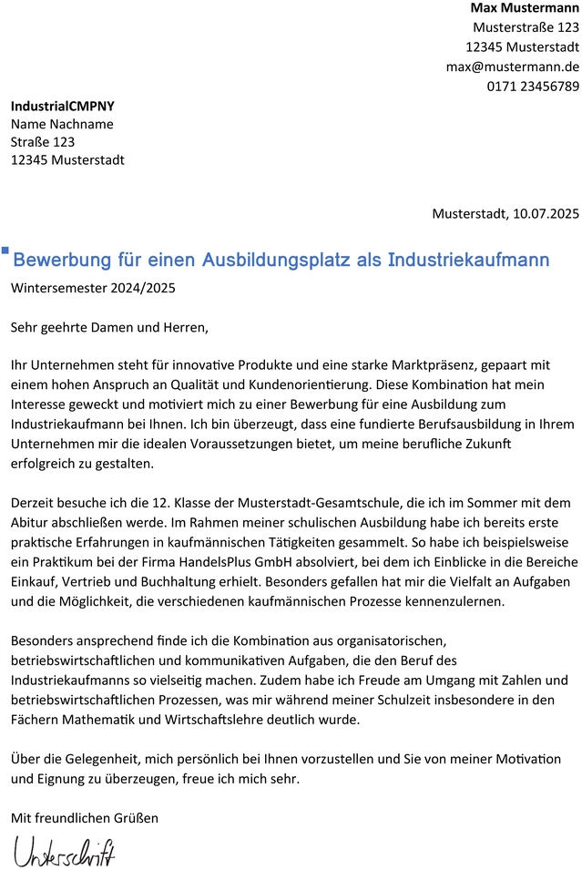 bewerbung-um-ausbildungsplatz-als-industriekaufmann