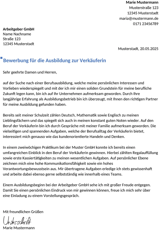 bewerbung-verkaeuferin-ausbildung