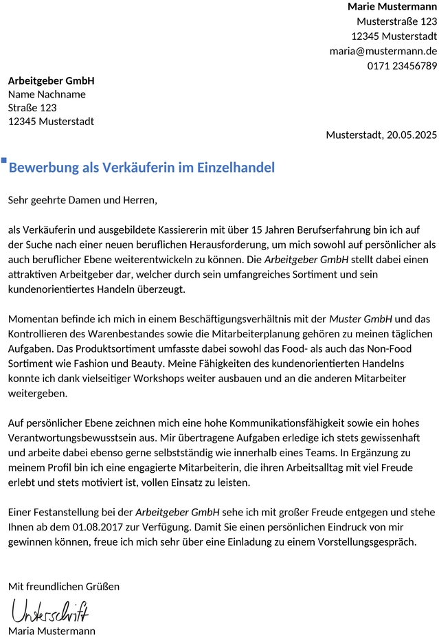 bewerbung-verkaeuferin-berufserfahren