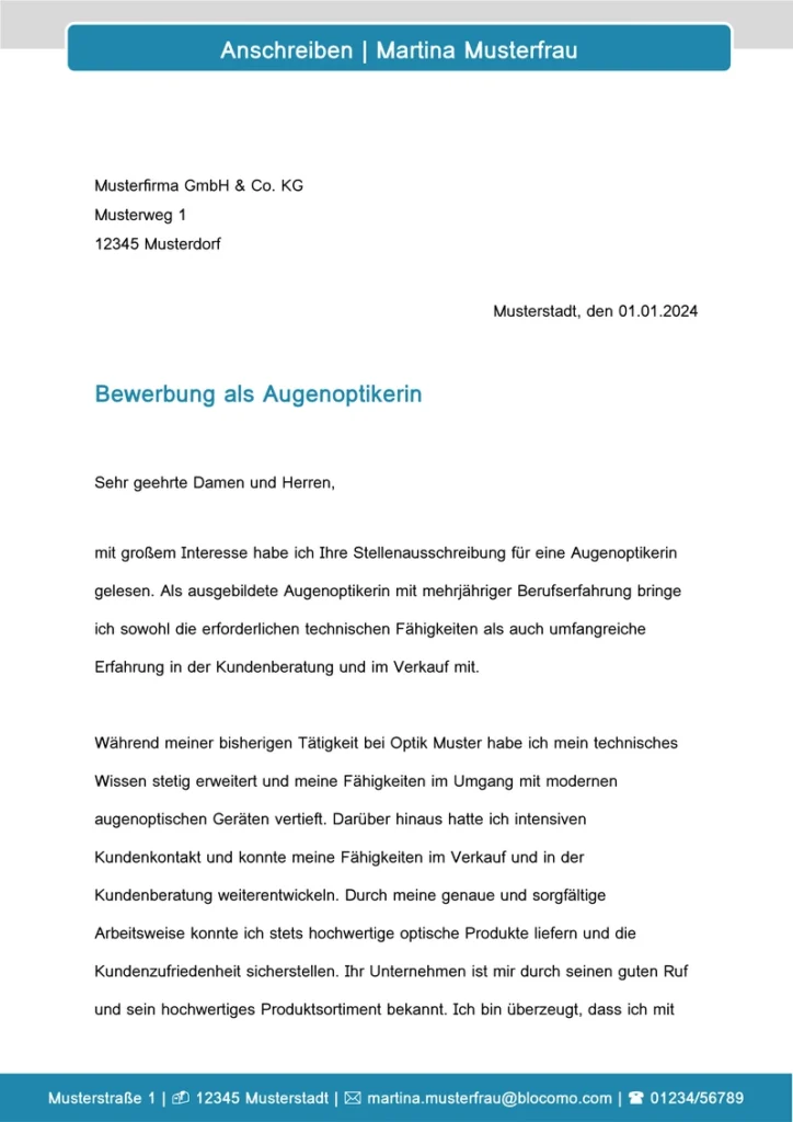 bewerbung-vorlage-augenoptikerin