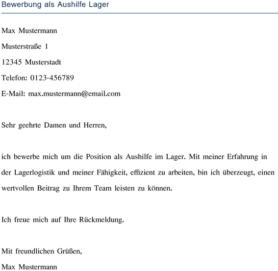 bewerbung-vorlage-aushilfe-lager