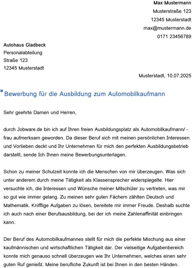 bewerbung-vorlage-automobilkaufmann-ausbildung
