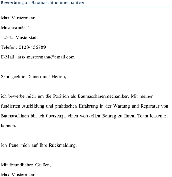 bewerbung-vorlage-baumaschinenmechaniker