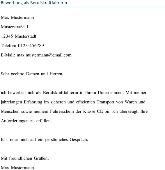 bewerbung-vorlage-berufskraftfahrerin