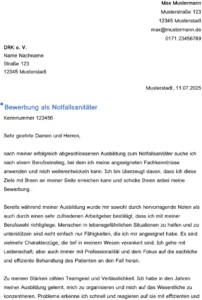 bewerbung-vorlage-bewerbung-notfallsanitaeter