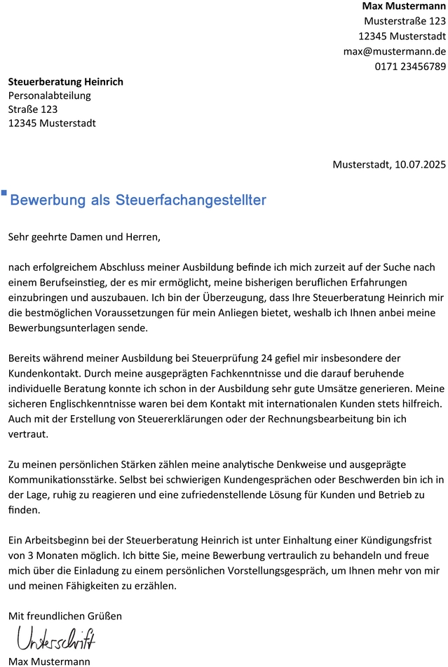 bewerbung-vorlage-fuer-bewerbung-als-steuerfachangestellter