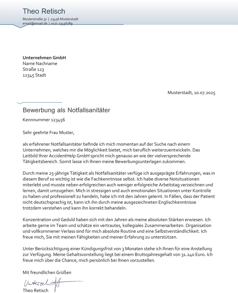 bewerbung-vorlage-fuer-notfallsanitaeter