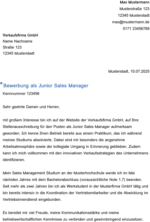 bewerbung-vorlage-junior-sales-manager