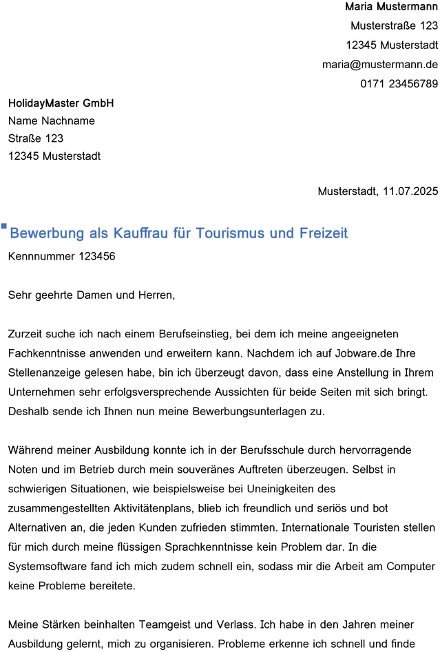 bewerbung-vorlage-kauffrau-fuer-tourismus-und-freizeit