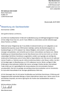 bewerbung-vorlage-sachbearbeiter-berufserfahren