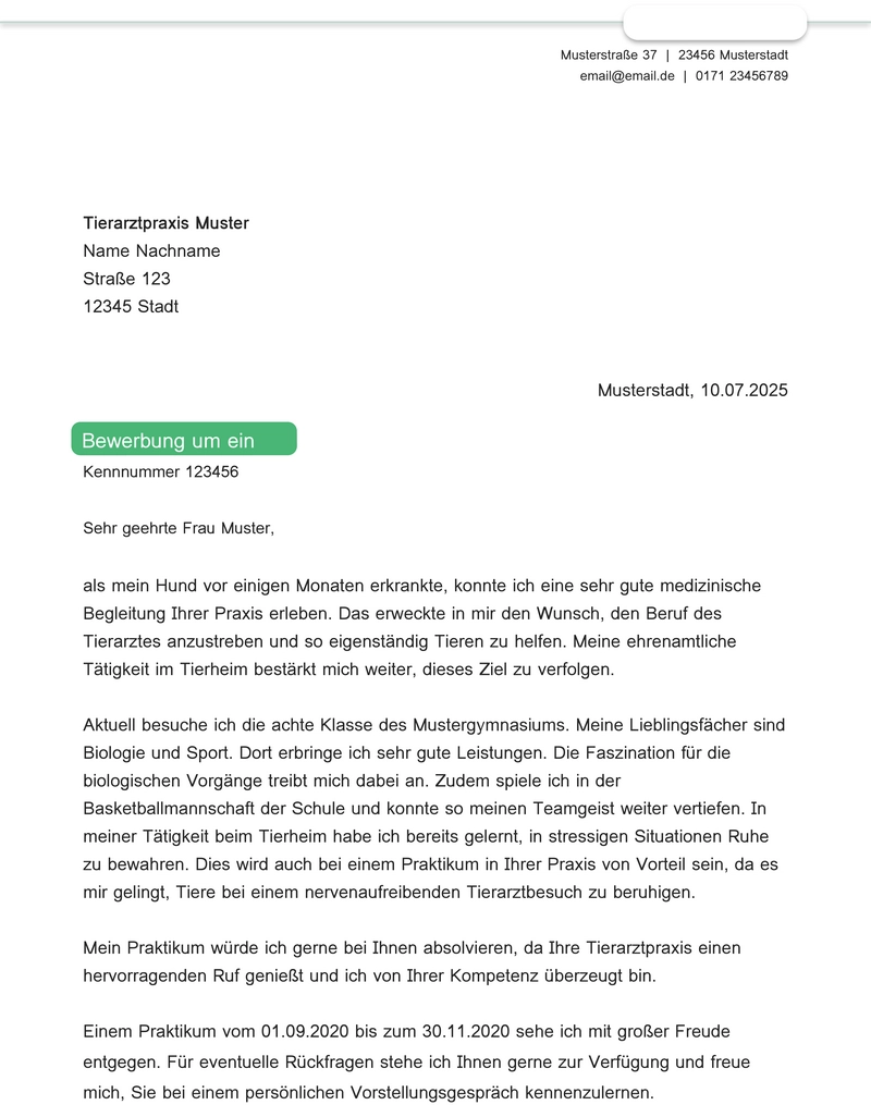 bewerbung-vorlage-schuelerpraktikum