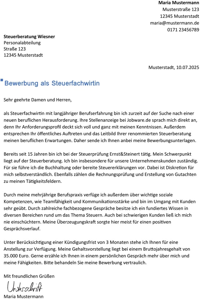 bewerbung-vorlage-steuerfachwirtin