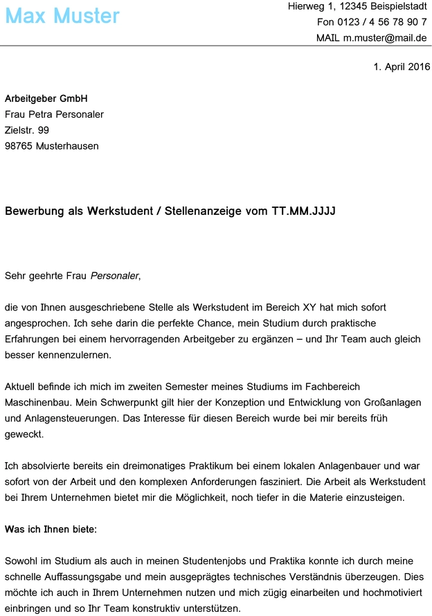 bewerbung-vorlage-werkstudent-maschinenbau