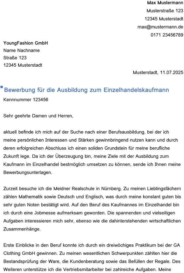 bewerbung-zum-einzelhandelskaufmann-vorlage
