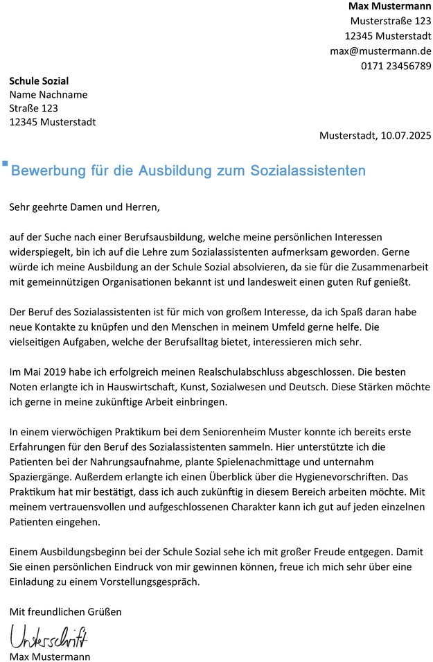 bewerbung-zum-sozialassistenten-erstellen-mit-vorlage