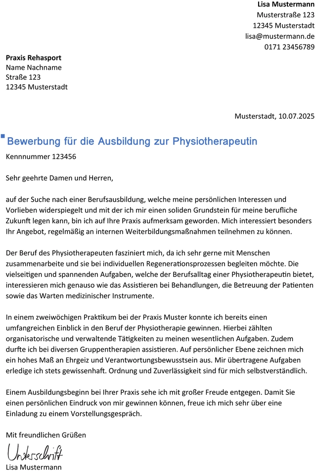 bewerbung-zur-physiotherapie-ausbildung-word