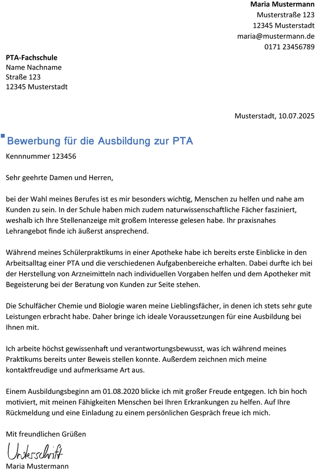 bewerbung-zur-pta-ausbildung-vorlage
