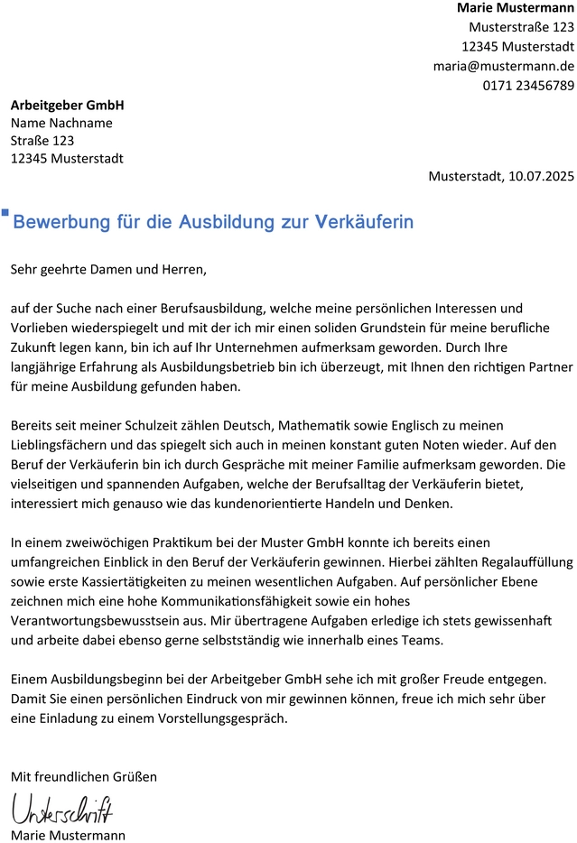 bewerbung-zur-verkaeuferin-ausbildung