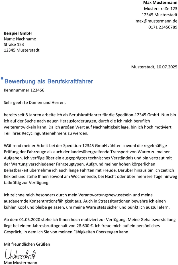 bewerbungsschreiben-berufskraftfahrer-als-vorlage