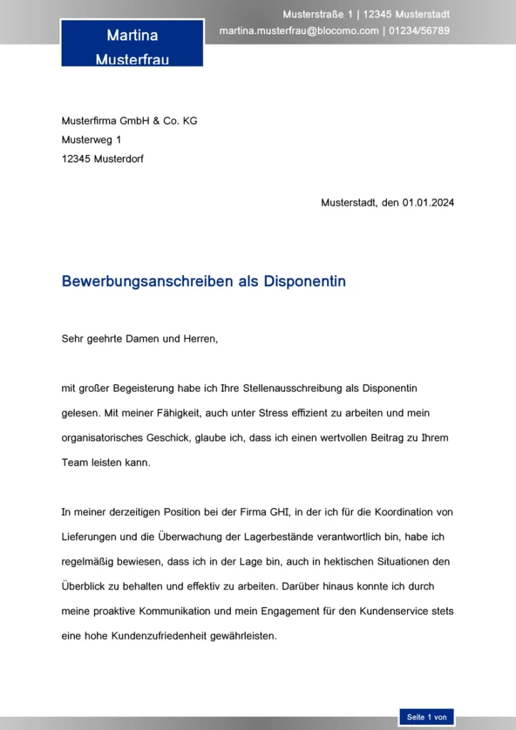 bewerbungsschreiben-disponentin-gestalten