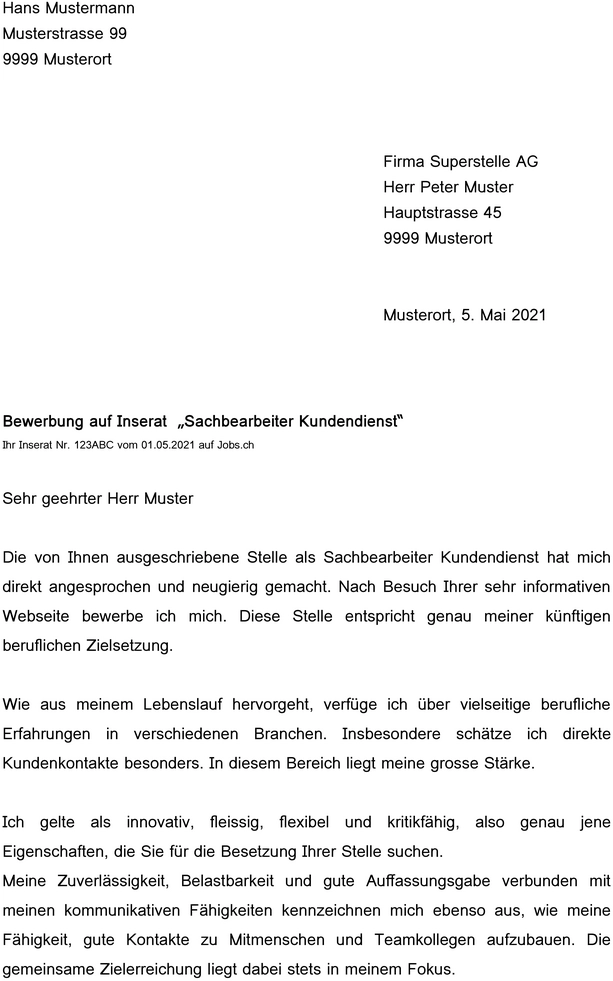 bewerbungsschreiben-sachbearbeiter-kundenservice-vorlage