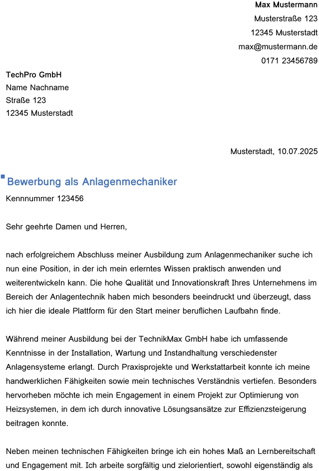 bewerbungsvorlage-anlagenmechaniker-berufseinstieg