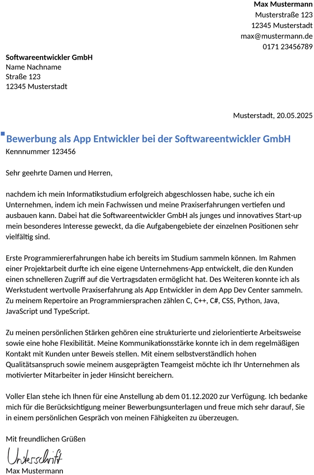 bewerbungsvorlage-app-entwickler-berufseinstieg