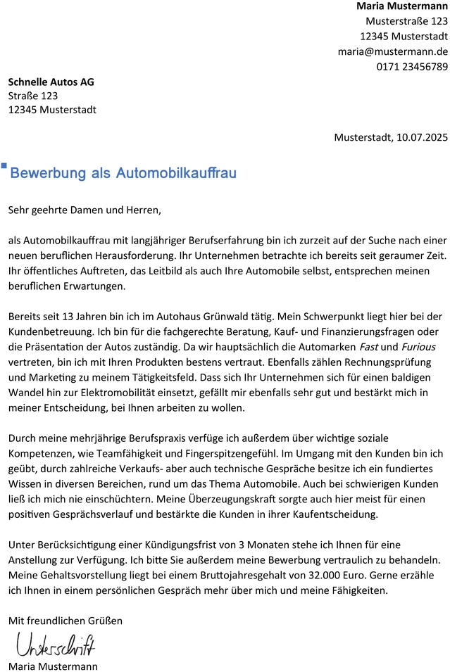 bewerbungsvorlage-automobilkauffrau-berufserfahrung