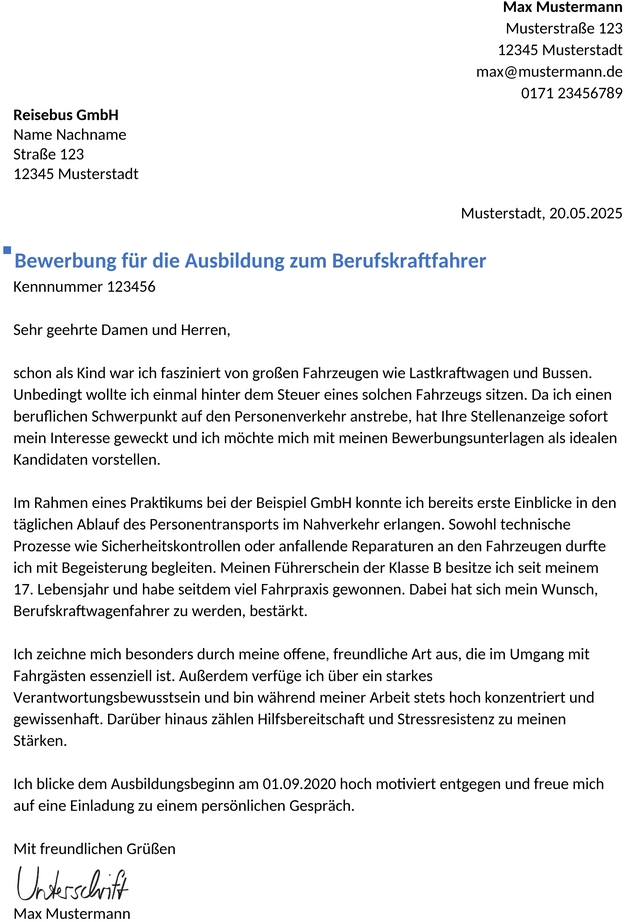 bewerbungsvorlage-berufskraftfahrer-ausbildung