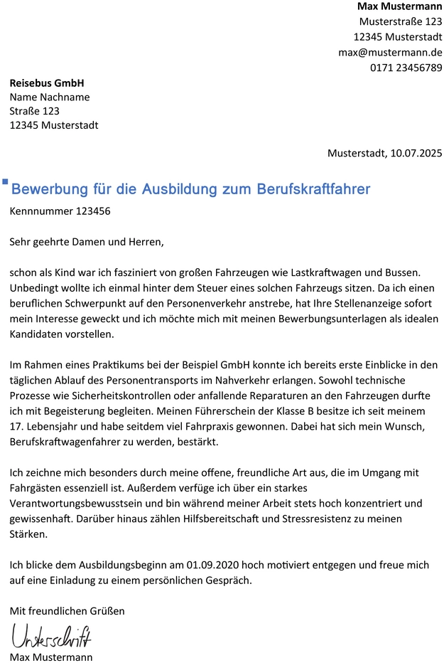 bewerbungsvorlage-fuer-die-ausbildung-zum-berufskraftfahrer