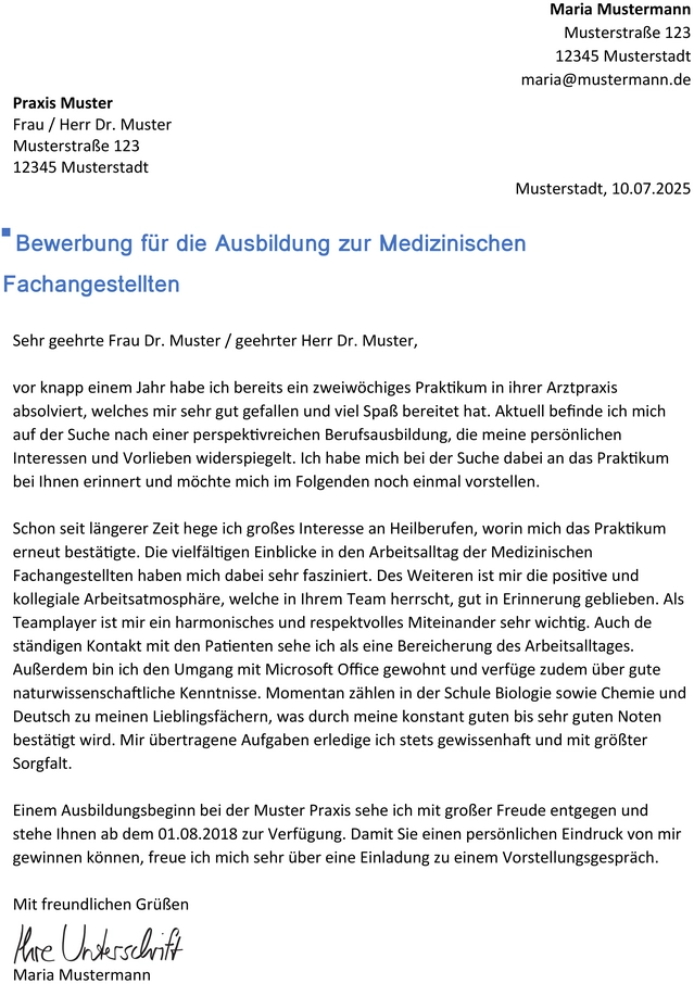 bewerbungsvorlage-fuer-medizinische-fachangestellte
