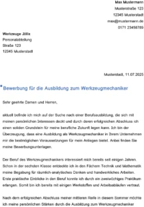 bewerbungsvorlage-fuer-werkzeugmechaniker-ausbildung