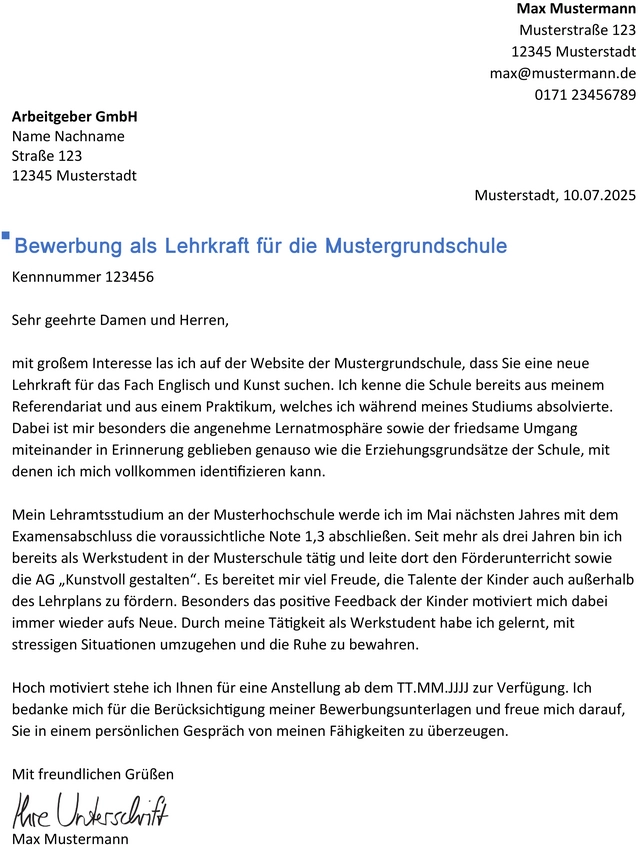 bewerbungsvorlage-lehrkraft-englisch-kunst-unterricht
