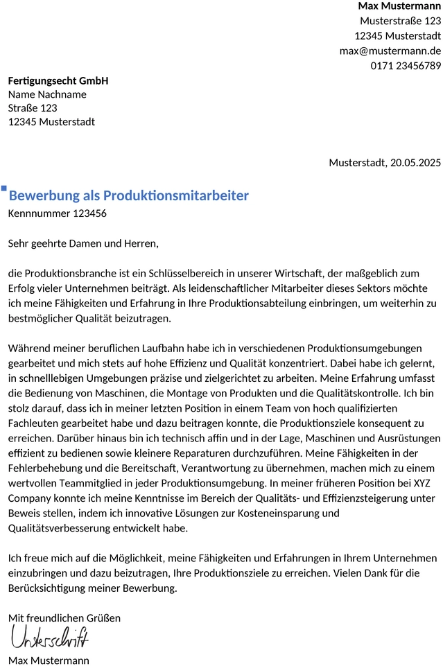 bewerbungsvorlage-produktionsmitarbeiter-berufserfahren