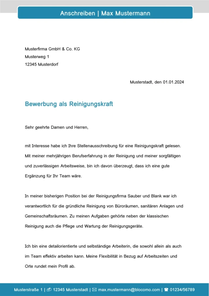 bewerbungsvorlage-reinigungskraft-vorlage-fuer-anschreiben